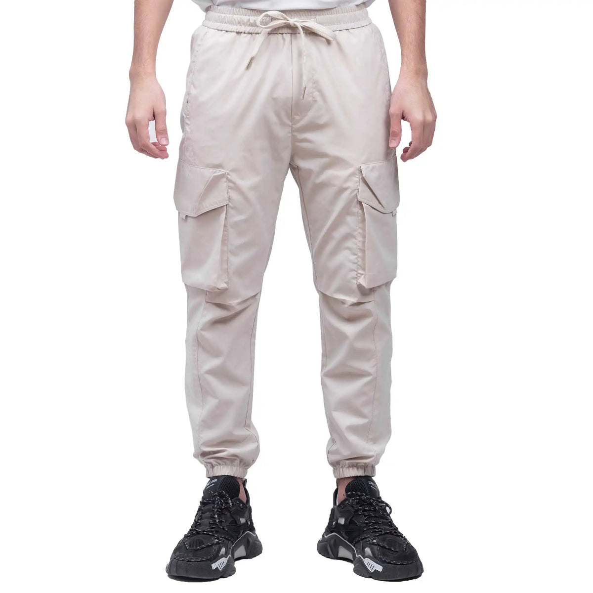 ankle tied casual pants for men image