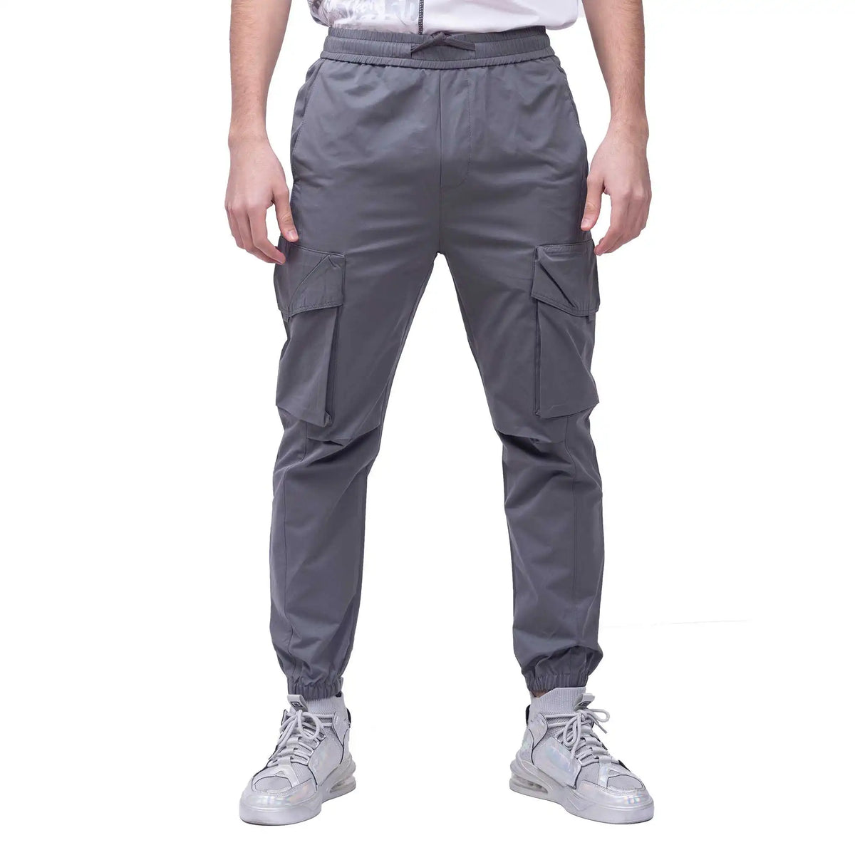 ankle tied casual pants for men image