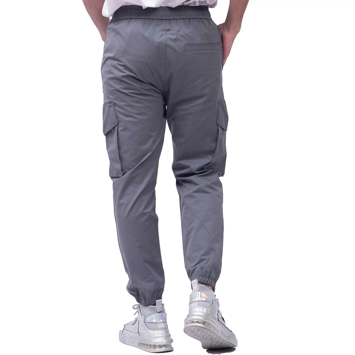 ankle tied casual pants for men image