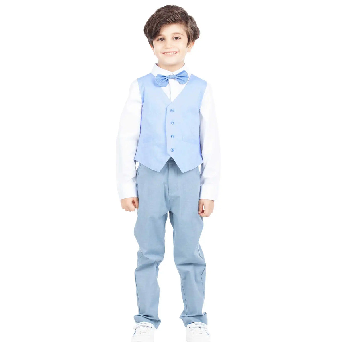 Solid Formal Waistcoat For Boys 140 | 8-9Y Sky Blue 140 | 8-9Y,39,74,, Image