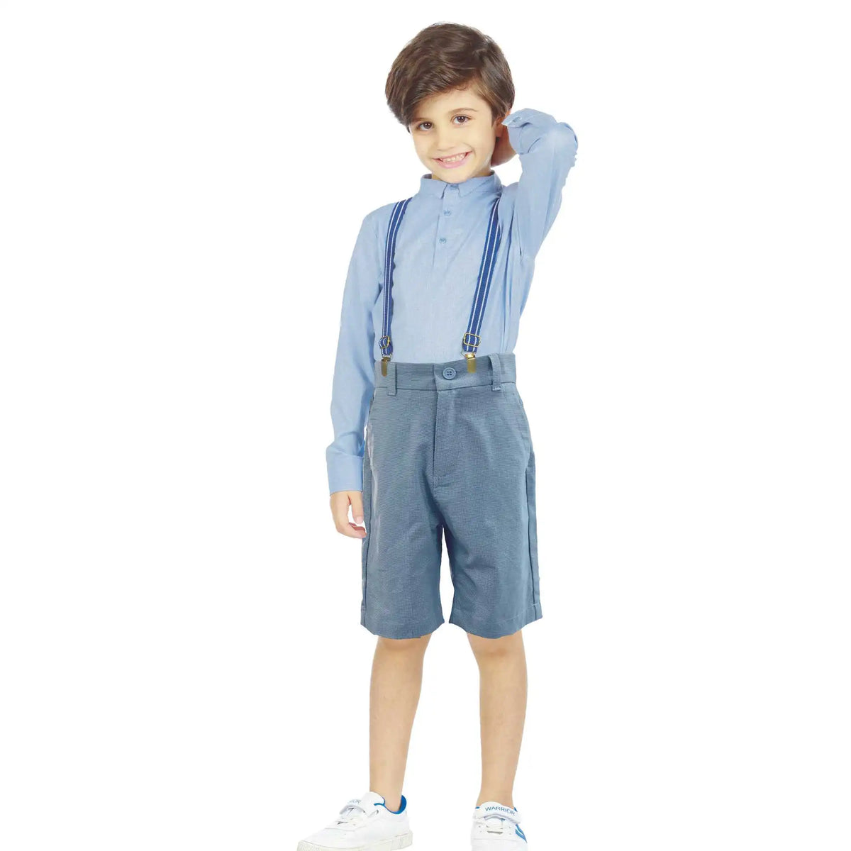 Ordinary Formal Shorts For Boys 120 | 5-6Y Blue Checks 120 | 5-6Y,39,59,46,74 Image