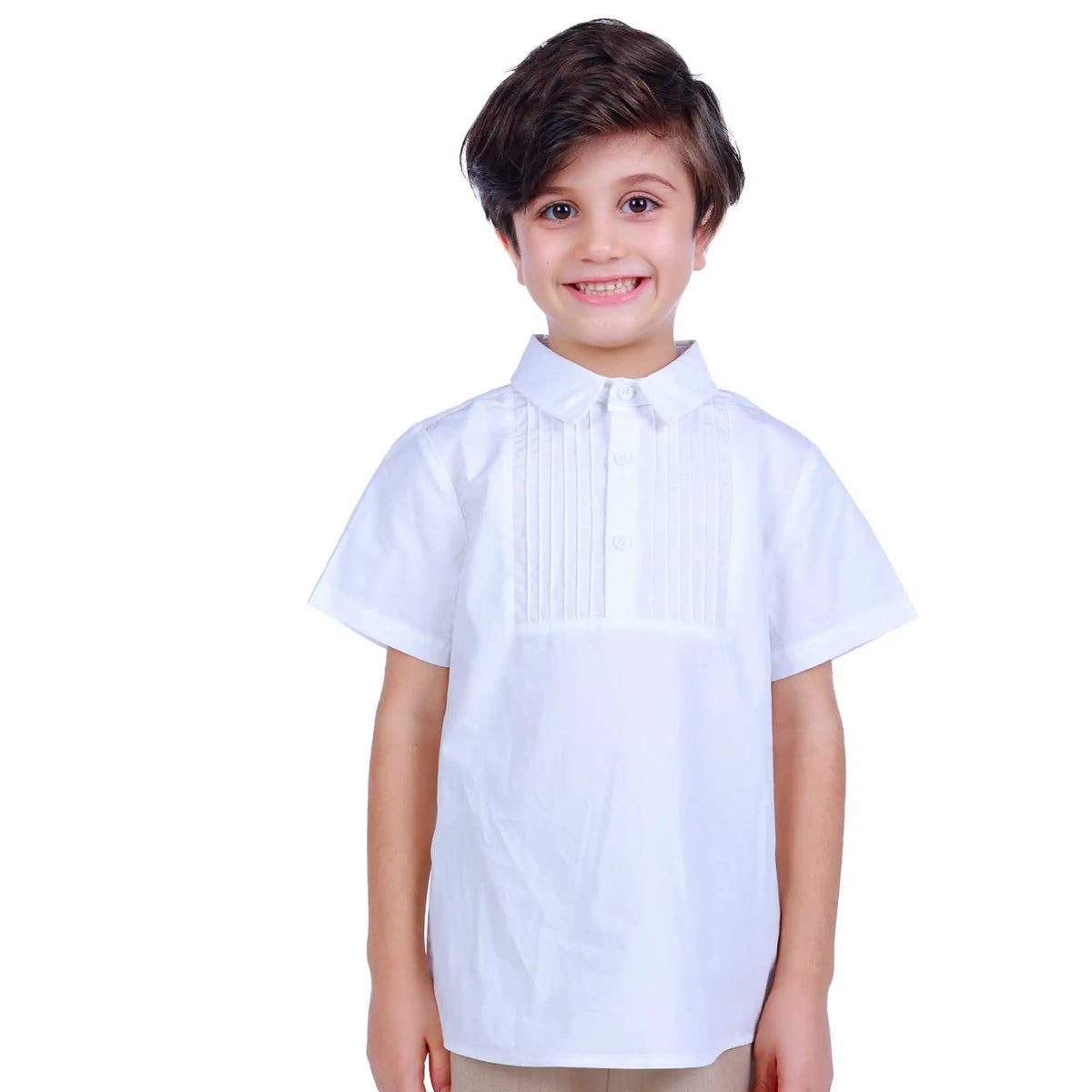 Plain Formal Blouse For Boys 100 | 3Y Off White 100 | 3Y,43,74,13.5, Image