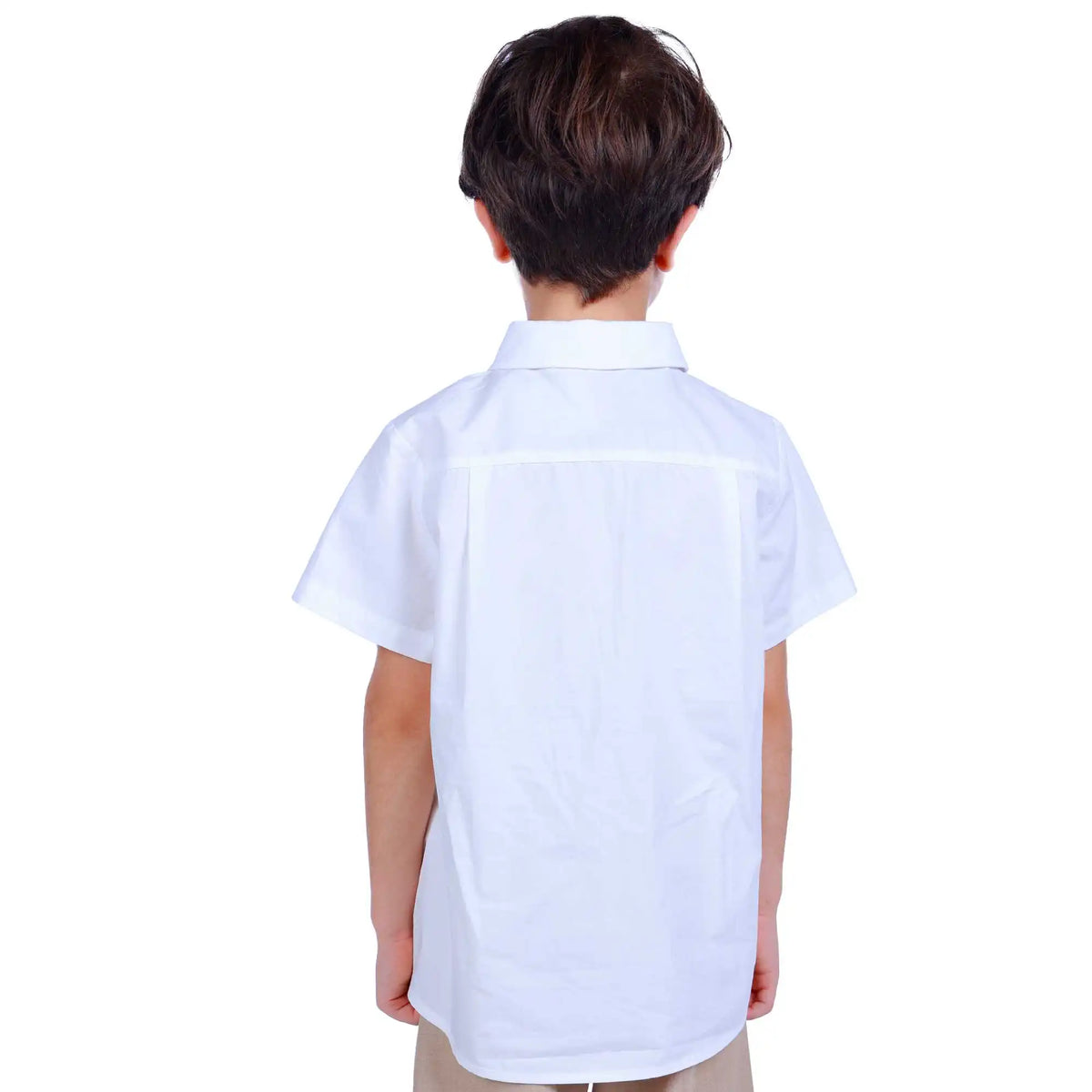 Plain Formal Blouse For Boys 110 | 4-5Y Off White 110 | 4-5Y,46.5,78,14.5, Image