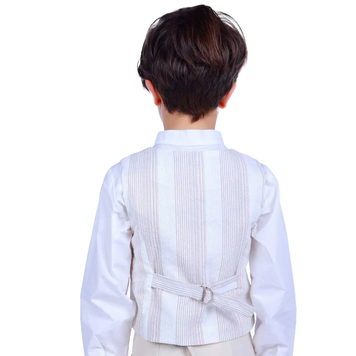 Stripped Formal Waistcoat For Boys 110 | 4-5Y Stripes 110 | 4-5Y,30,62,, Image