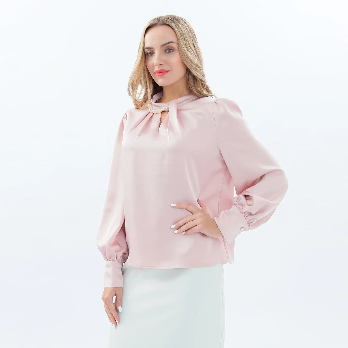 Plain Classic Blouse For Women