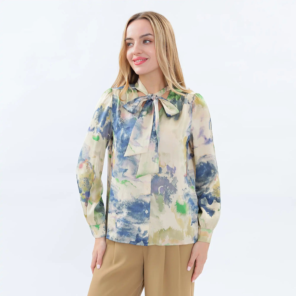 printed classic shirt for women image