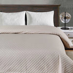 Free Light Beige Plain textured bedspread Image