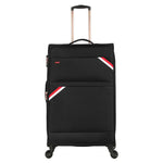 Black Striped Trolley Luggage Image