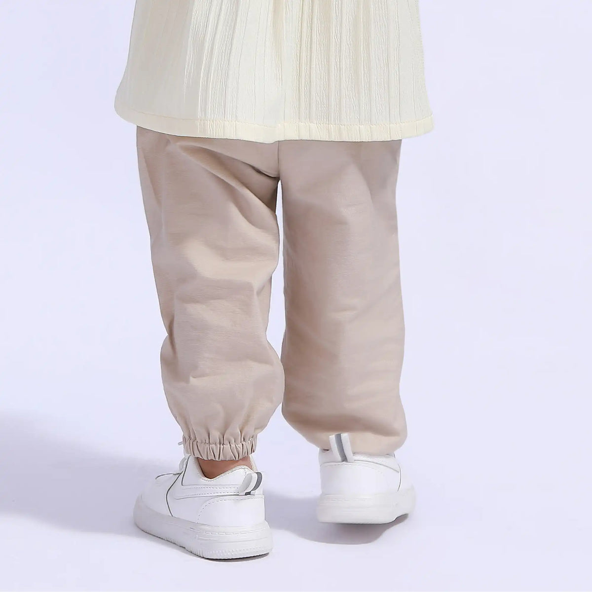 Ankle-Tied Basic Pants For Baby Girl