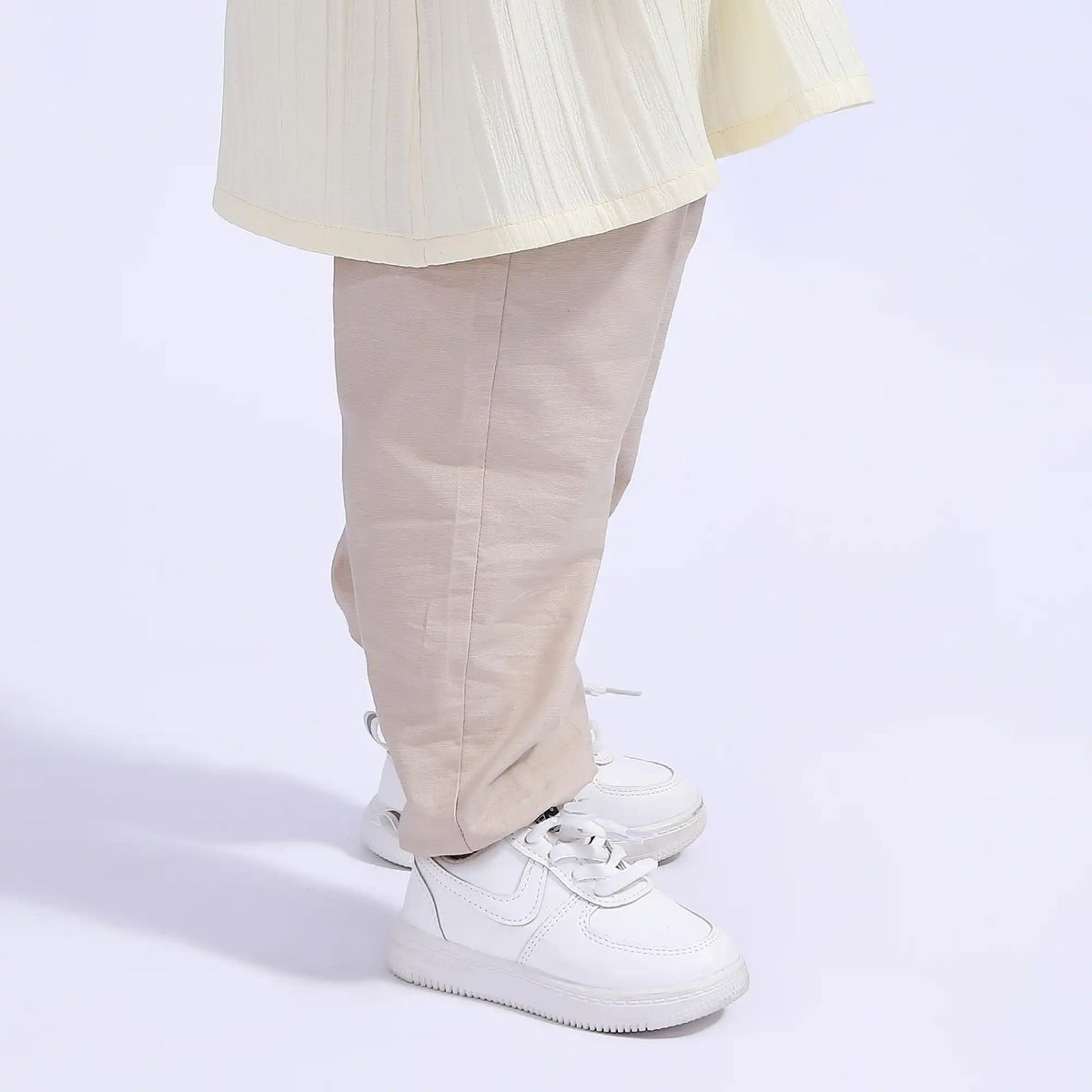 Ankle-Tied Basic Pants For Baby Girl