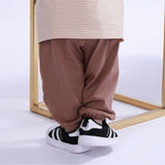 Ankle-Tied Basic Pants For Baby Boy Image