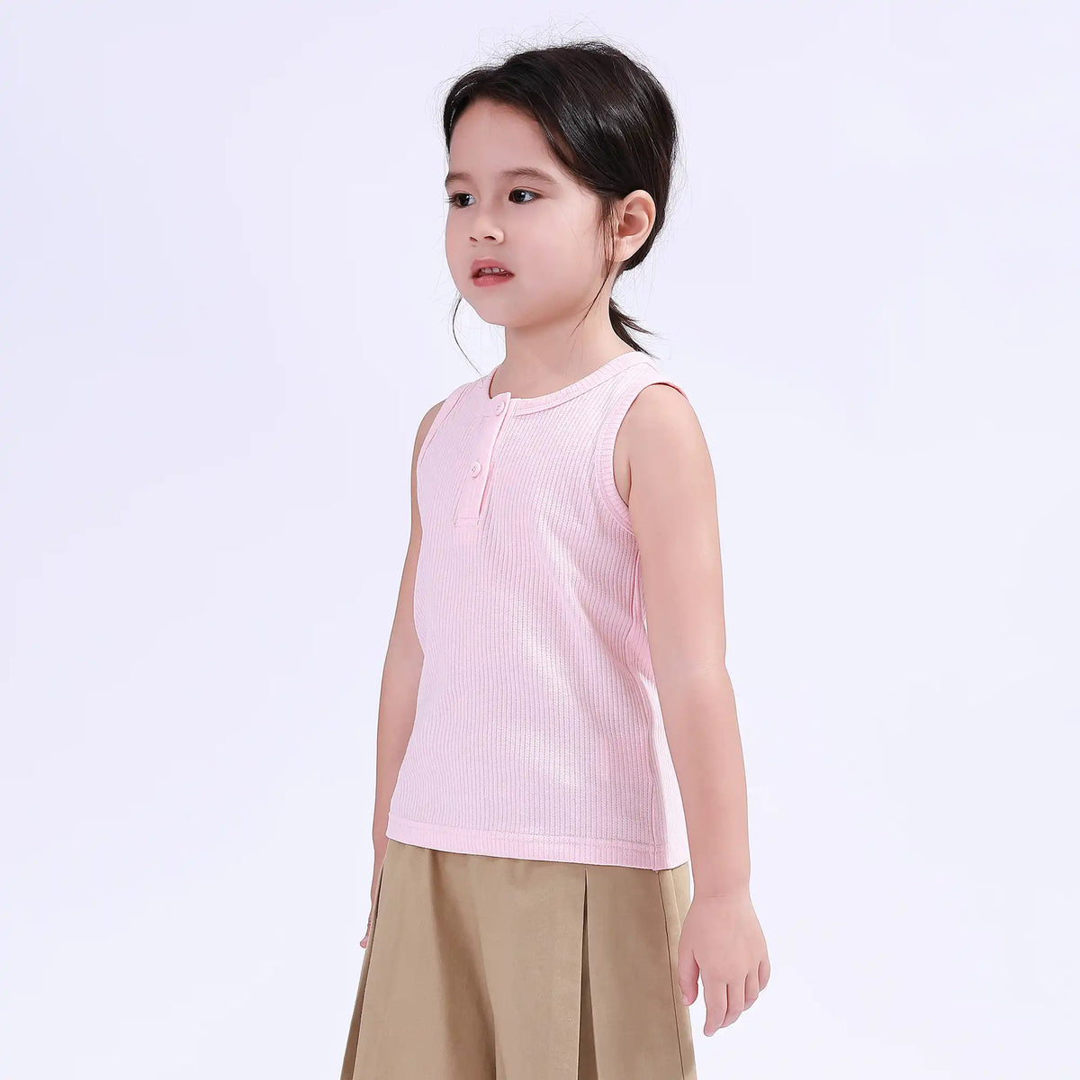 Plain Basic Vest For Girls Image