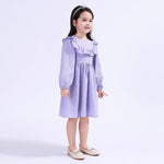 Striped Basic Dress For Girls Image