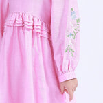 Floral Galabia For Girls Image