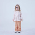 Checked Linen Blouse For Baby Girl Image