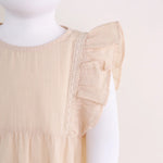 Jacquard Linen Romper For Baby Girl Image