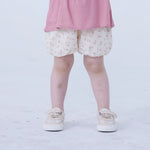 Baggy Linen Shorts For Baby Girl Pink Image