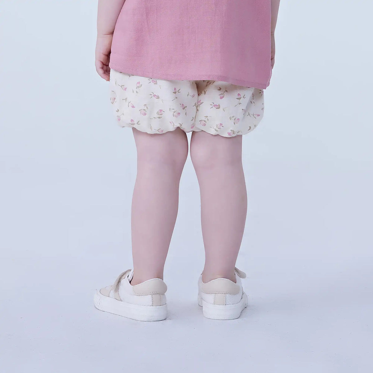 Baggy Linen Shorts For Baby Girl