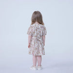 Floral Linen Dress For Baby Girl Image