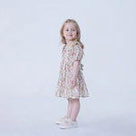 Floral Linen Dress For Baby Girl Image