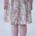 Floral Linen Dress For Baby Girl Image