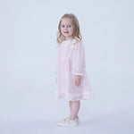 Floral Linen Dress For Baby Girl Image