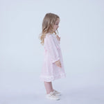Floral Linen Dress For Baby Girl Image