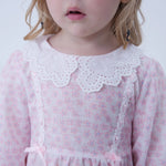 Floral Linen Dress For Baby Girl Image