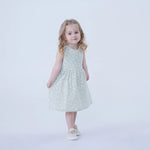 Floral Linen Dress For Baby Girl Image