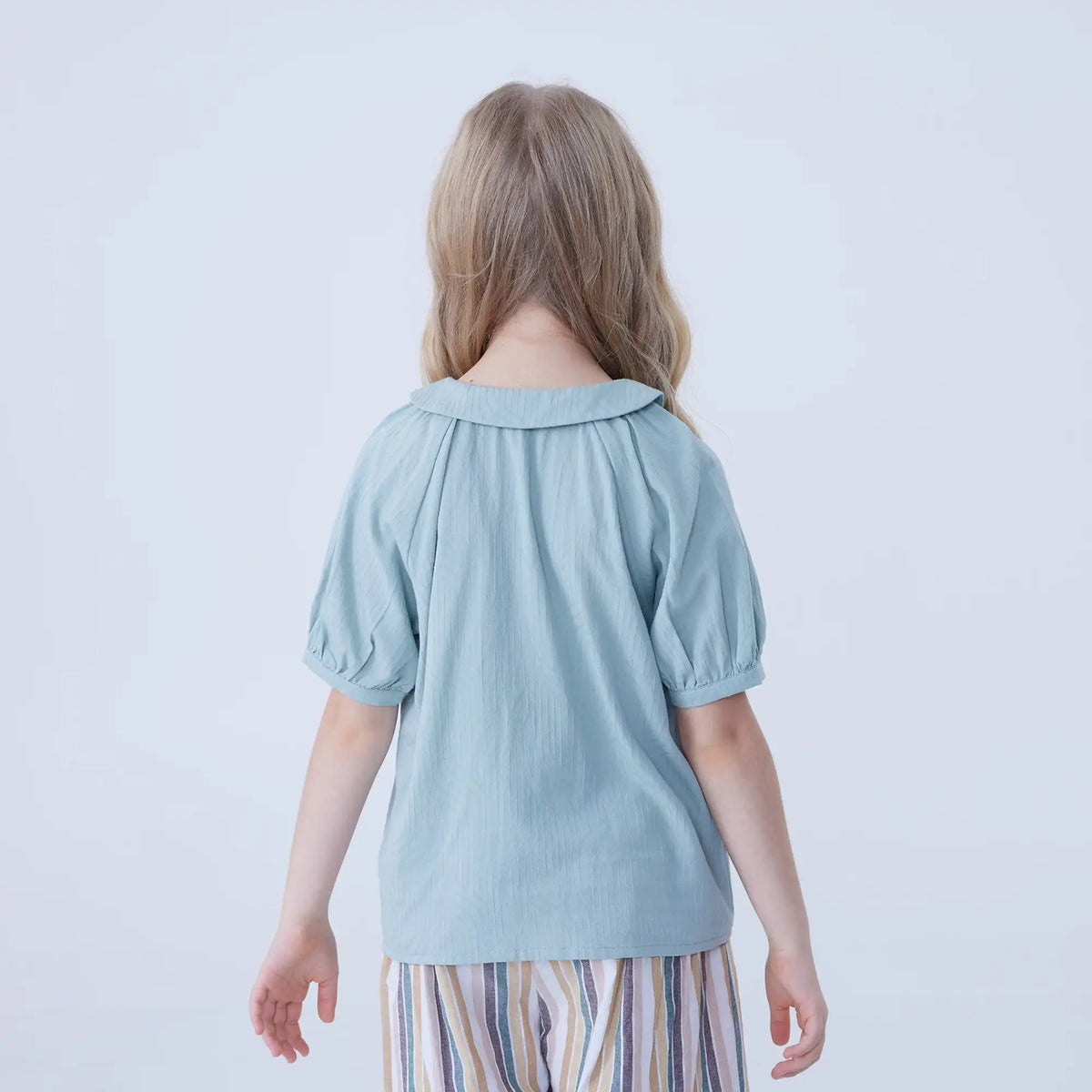 Plain Linen Shirt For Girls Image