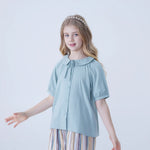 Plain Linen Shirt For Girls Image
