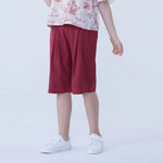Wide-Leg Linen Shorts For Girls Image