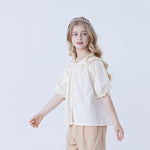 Jacquard Linen Shirt For Girls Image