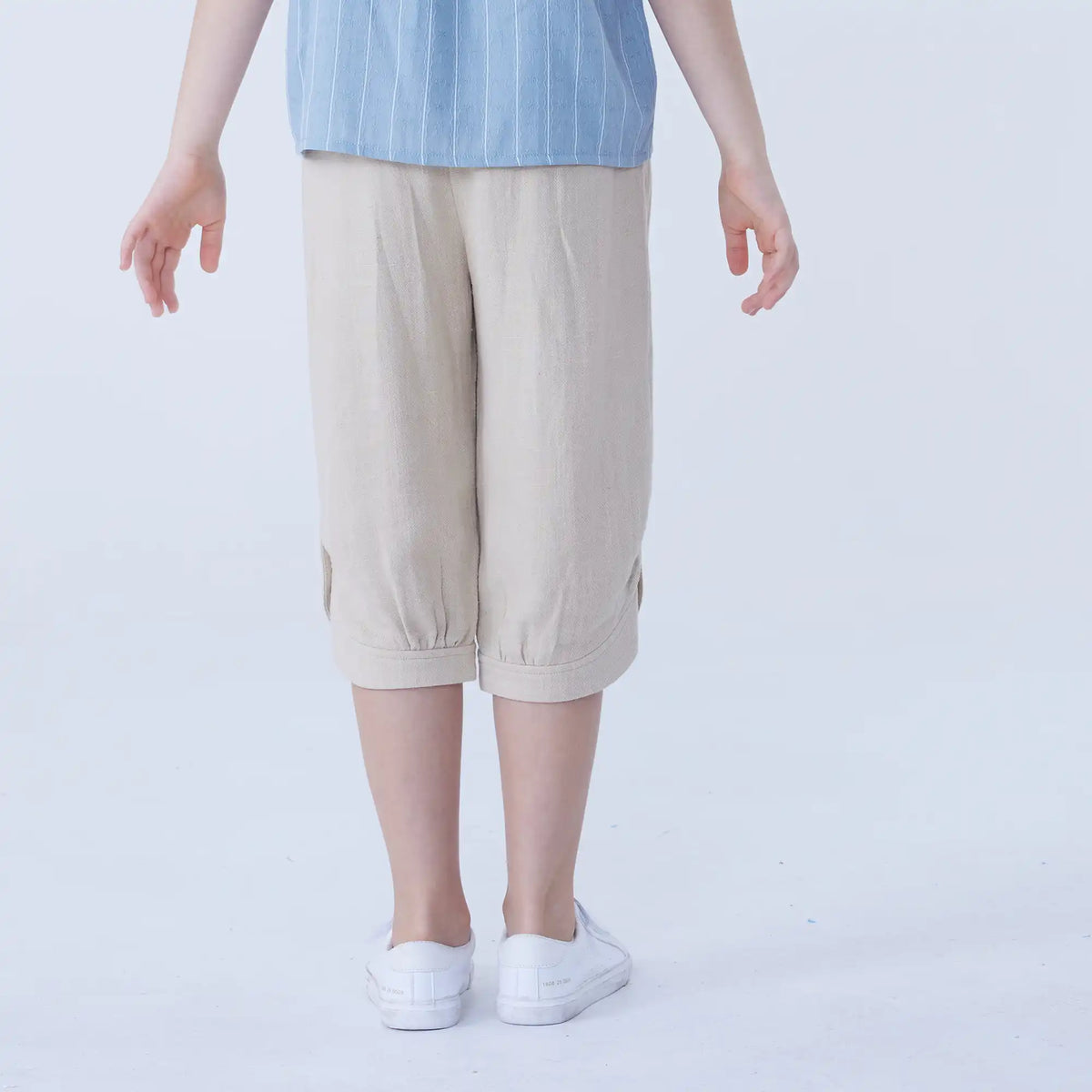 Baggy Linen Pants For Girls Image