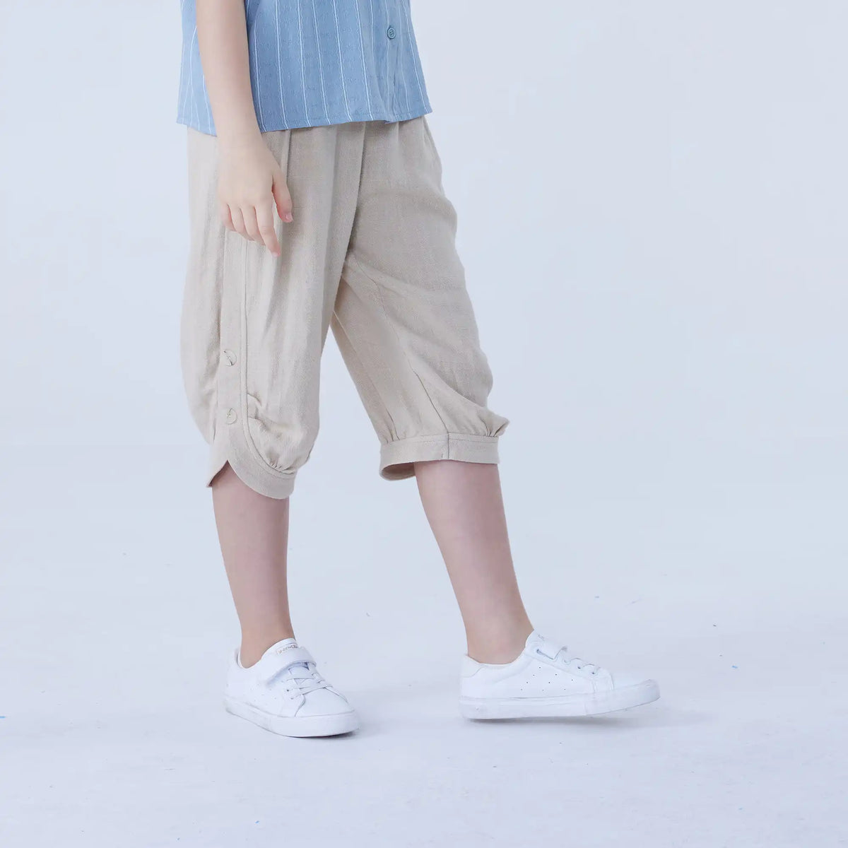 Baggy Linen Pants For Girls Image