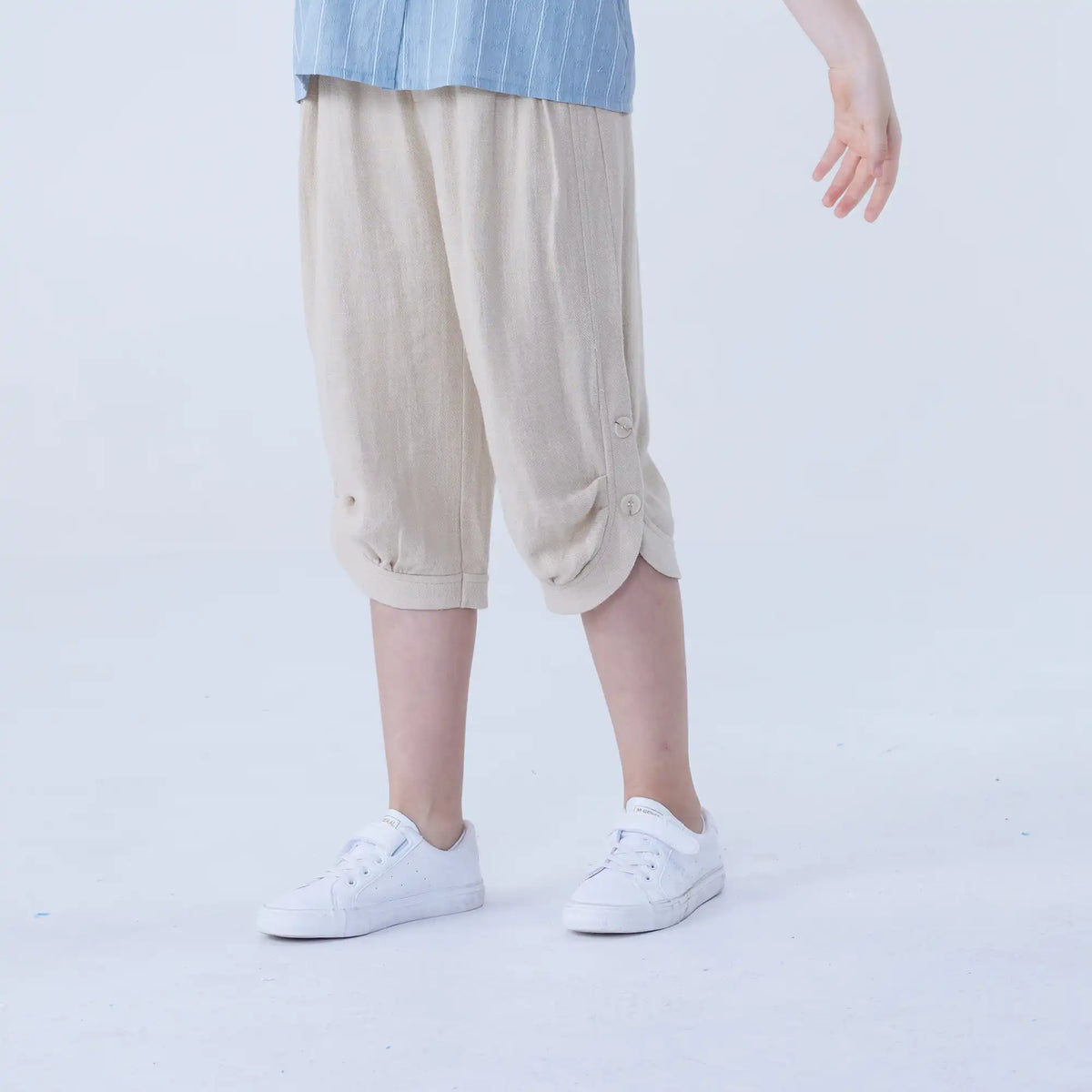 Baggy Linen Pants For Girls Image