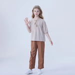 Jacquard Linen Blouse For Girls Image