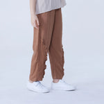 Straight-Leg Linen Pants For Girls Image