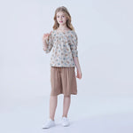 Baggy Linen Shorts For Girls Image