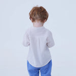 Checked Linen Blouse For Baby Boy Image