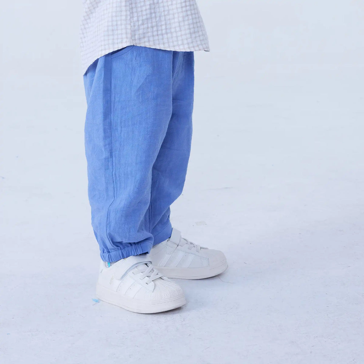 Ankle-Tied Linen Pants For Baby Boy Image