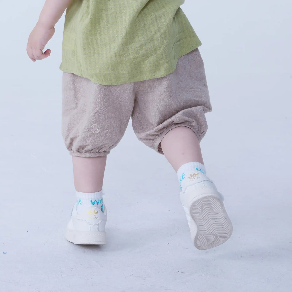 Ankle-Tied Linen Shorts For Baby Boy