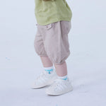 Ankle-Tied Linen Shorts For Baby Boy Image