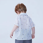 Checked Linen Shirt For Baby Boy Image