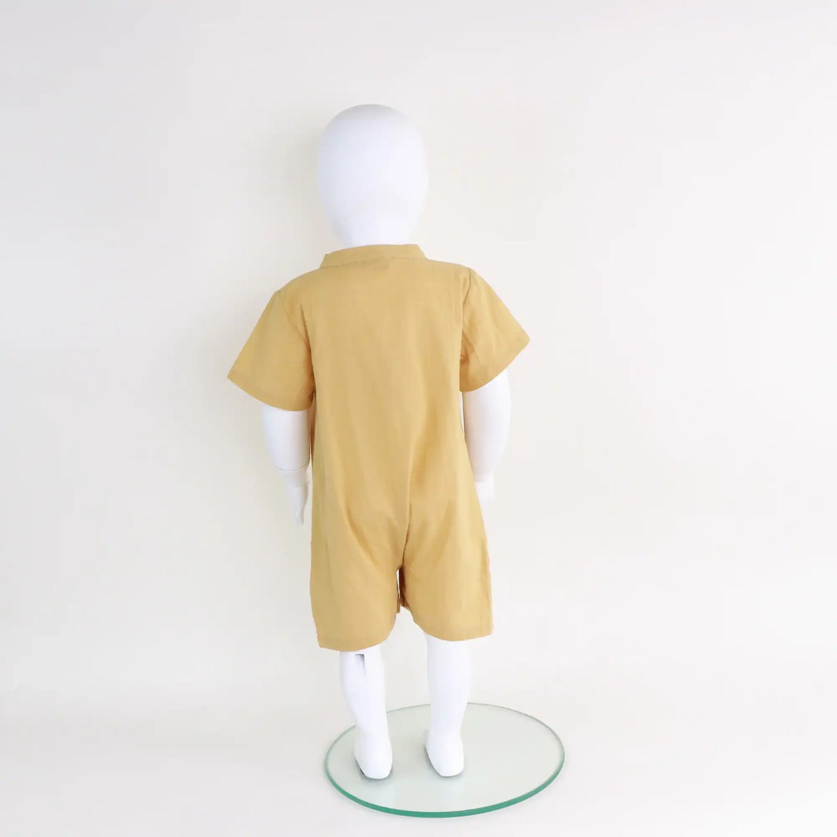 Embroidery Linen Romper For Baby Boy