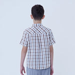 Checked Linen Shirt For Boys Image