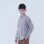 Striped Linen Shirt For Boys Image