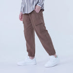 Ankle-Tied Linen Pants For Boys Image