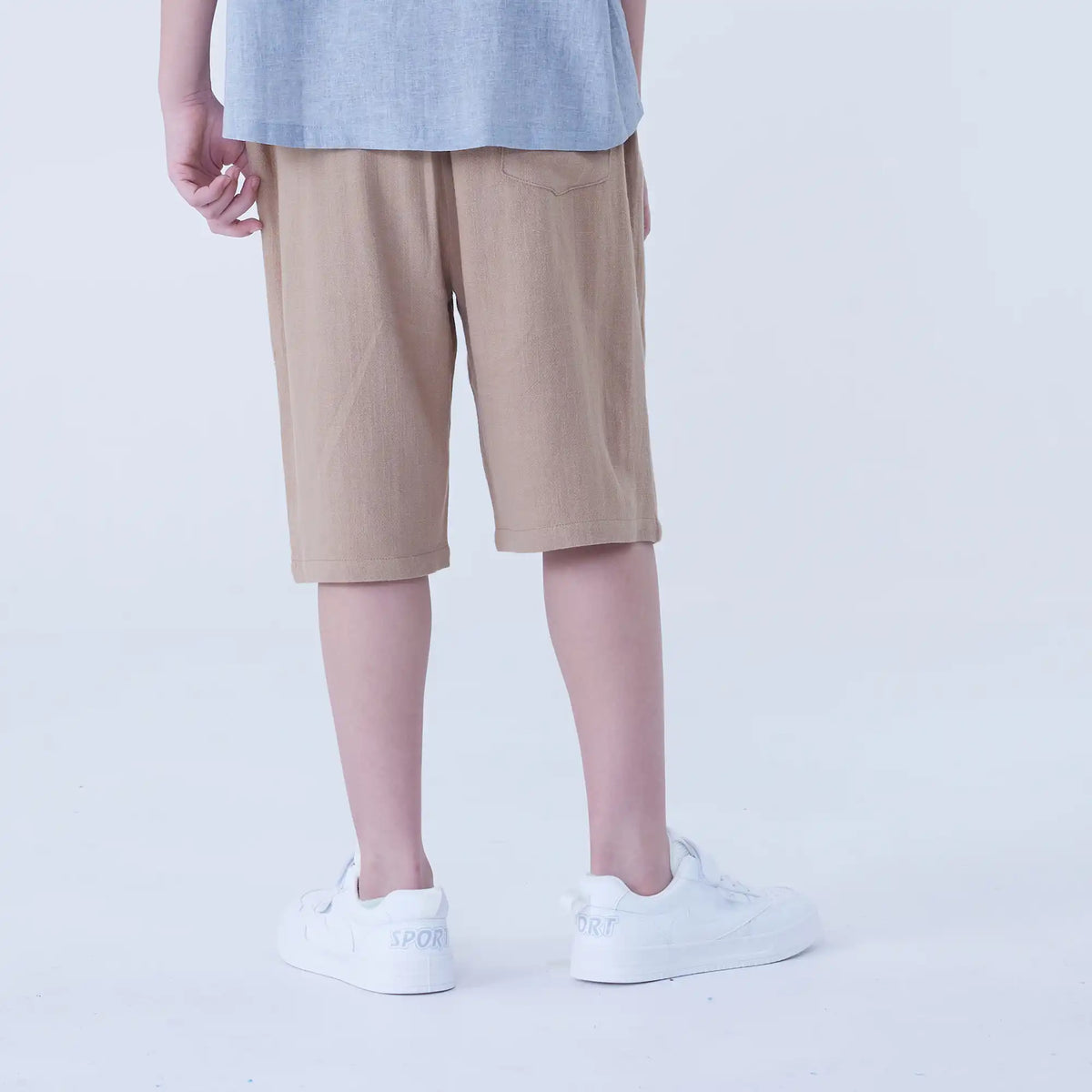 Baggy Linen Shorts For Boys Image