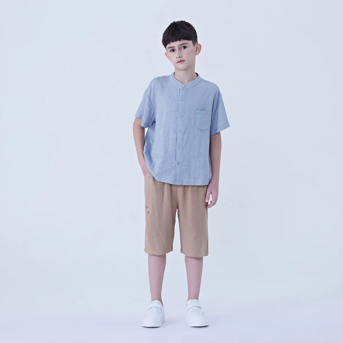 Baggy Linen Shorts For Boys Image